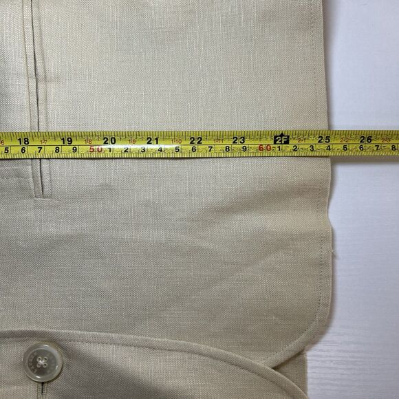 Lauren Ralph Lauren LRL Women’s Linen Blazer Cream Beige Size US 14 - Picture 8 of 8